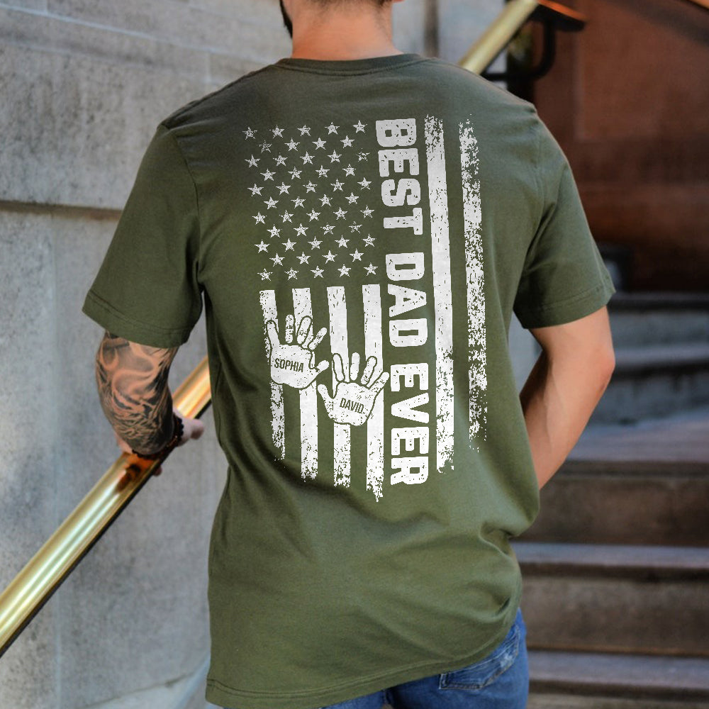 Der beste Papa aller Zeiten – Personalisiertes Vater-T-Shirt und Hoodie