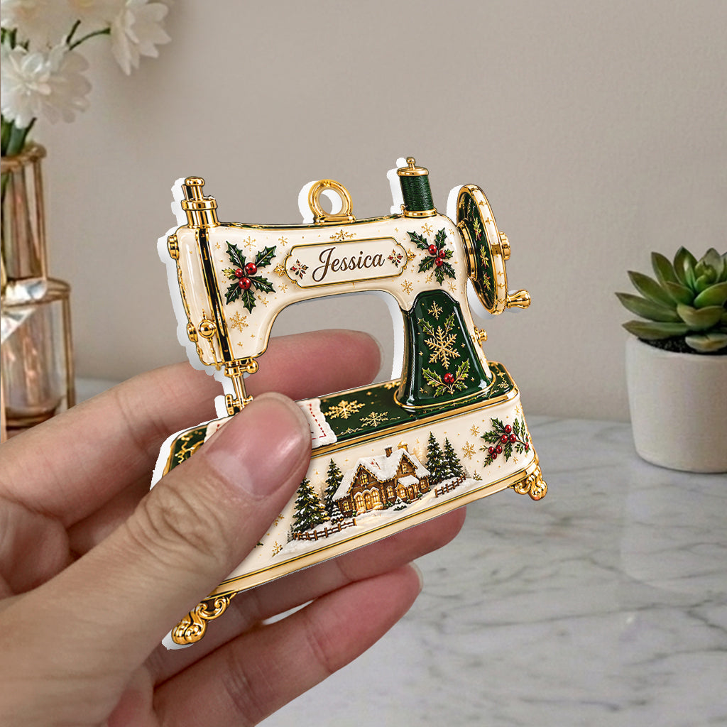 Love Sewing - Personalized Sewing Premium 3D Ornament