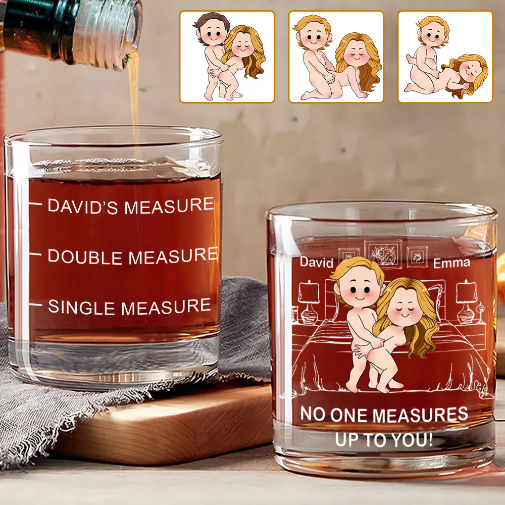 Niemand kann mit euch mithalten – personalisiertes Whiskyglas für Paare