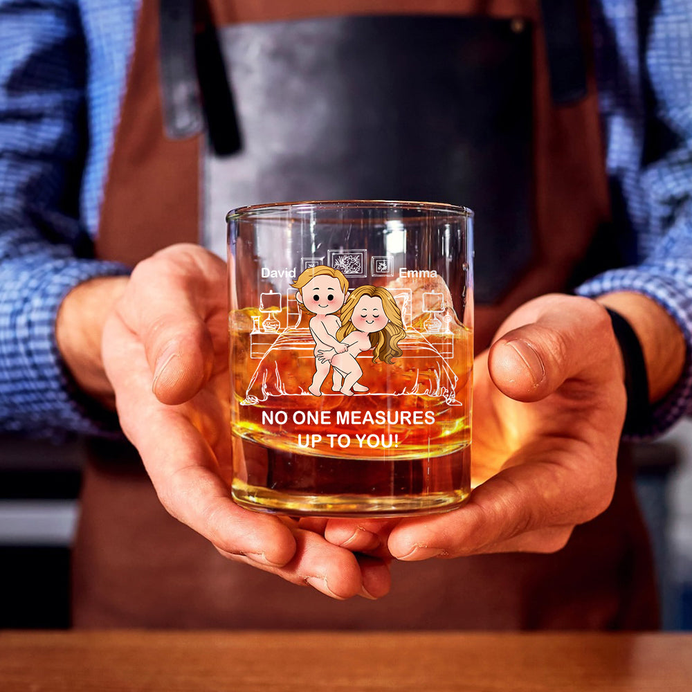 Niemand kann mit euch mithalten – personalisiertes Whiskyglas für Paare