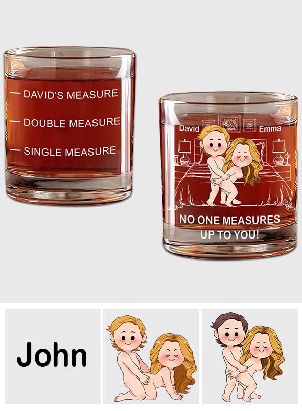 Niemand kann mit euch mithalten – personalisiertes Whiskyglas für Paare
