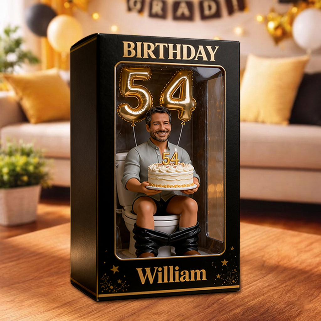 Funny Birthday Gift for Him - Personalized Birthday Acrylic Display Box