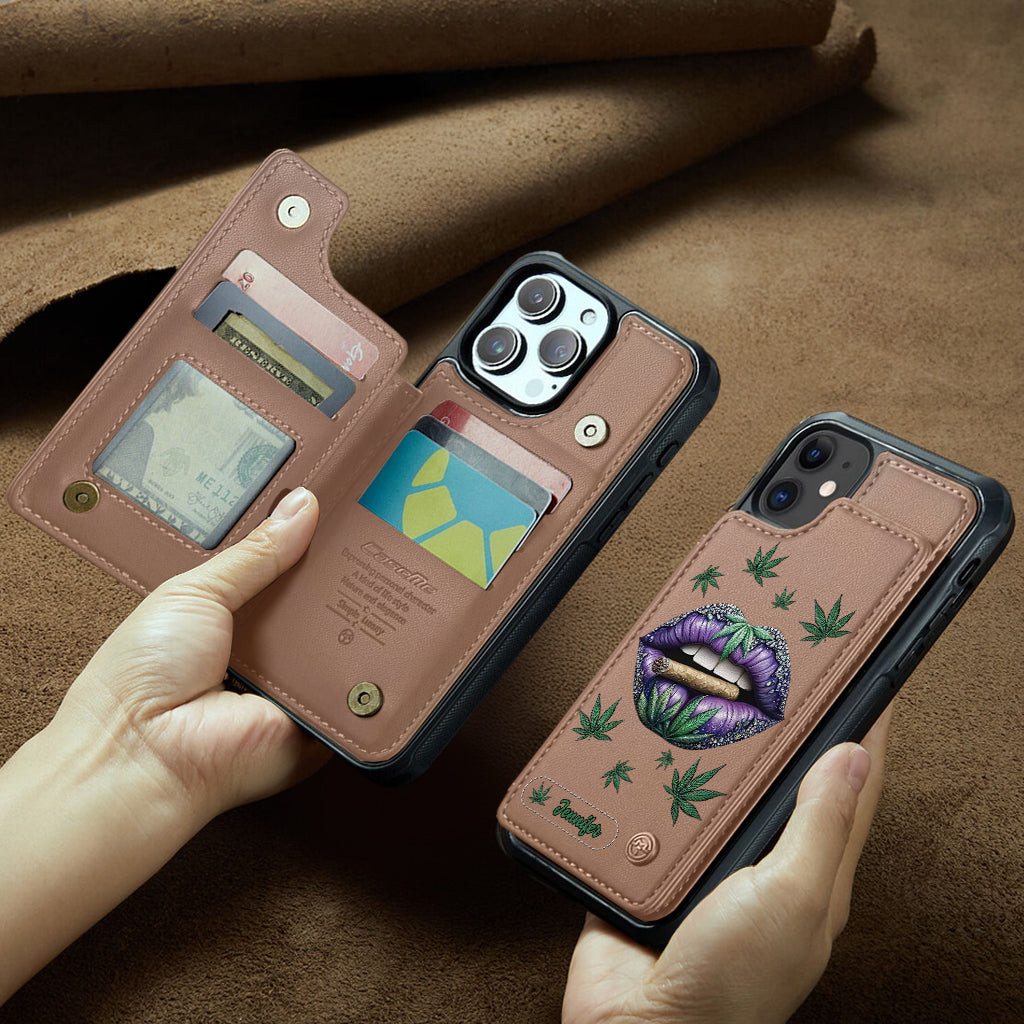 Get High - Personalized Weed Wallet Phone Case