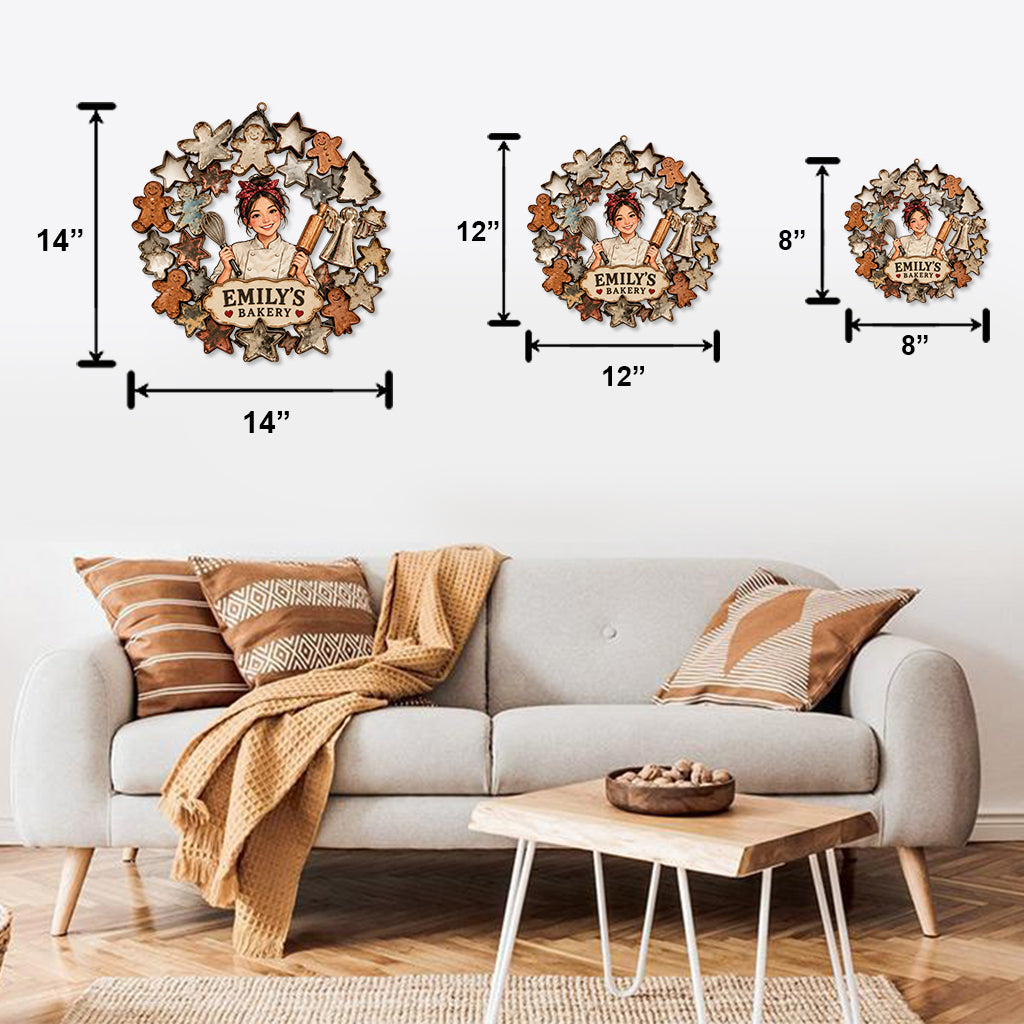 Niedlicher Ausstecher Metall Wandkunst, individuell aus jedem Foto - Personalisierte Backen Metall Schild
