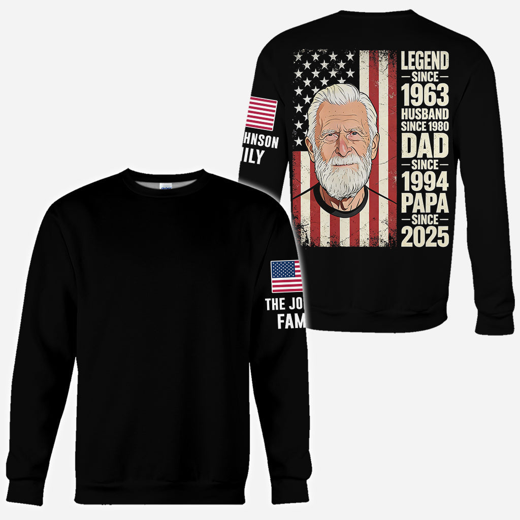 Legend - Personalized Grandpa All Over Shirt