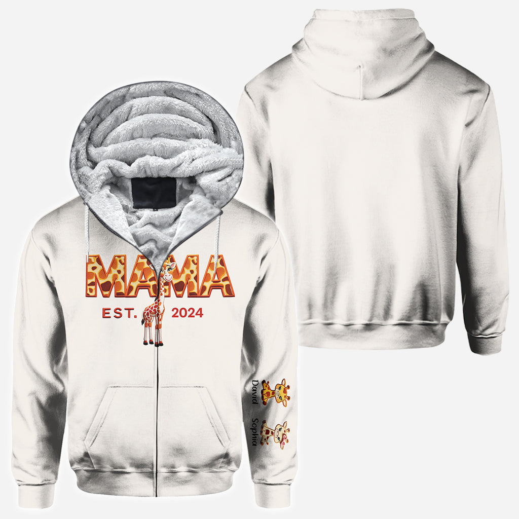 Mama Giraffe – Personalisiertes Mutter-Shirt