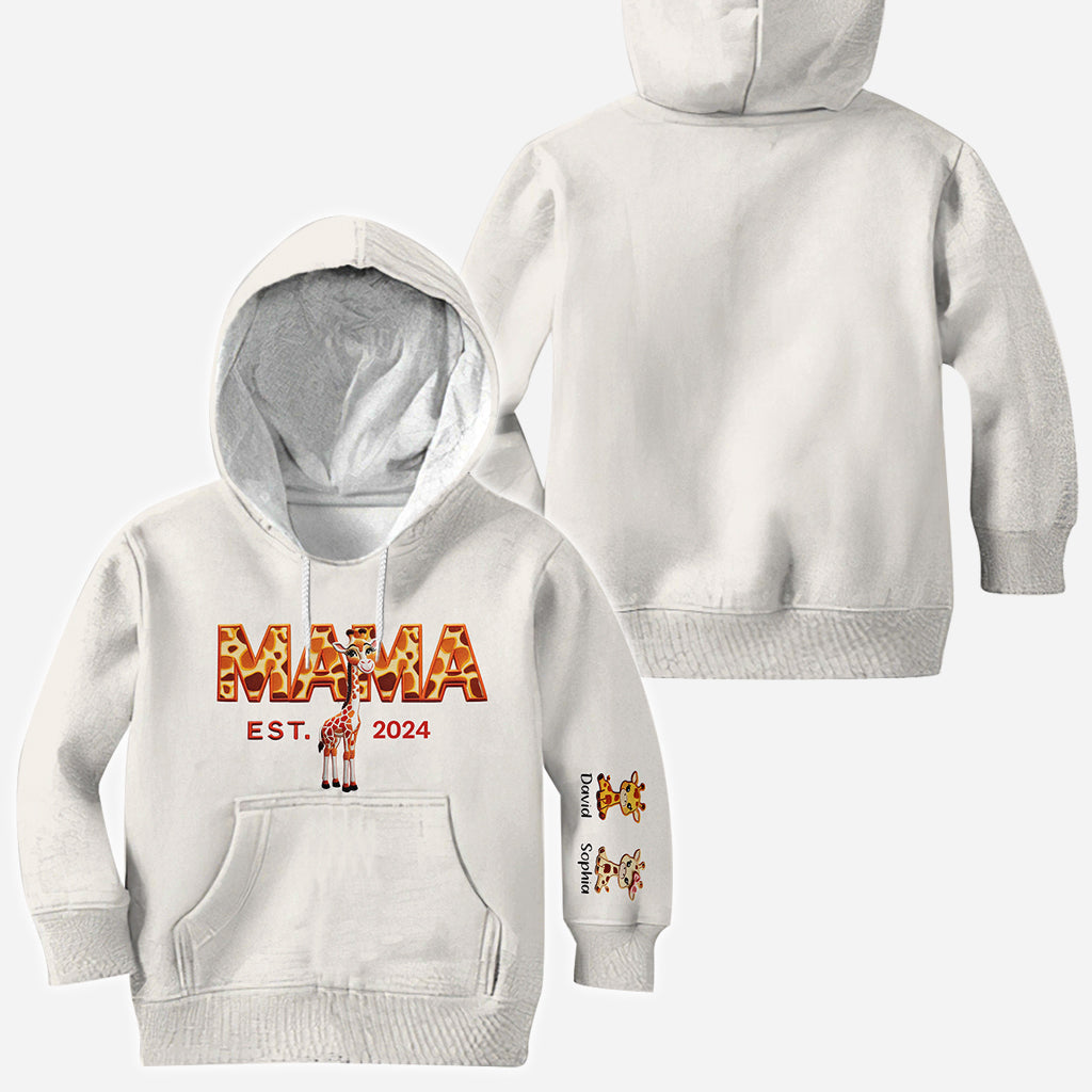 Mama Giraffe – Personalisiertes Mutter-Shirt