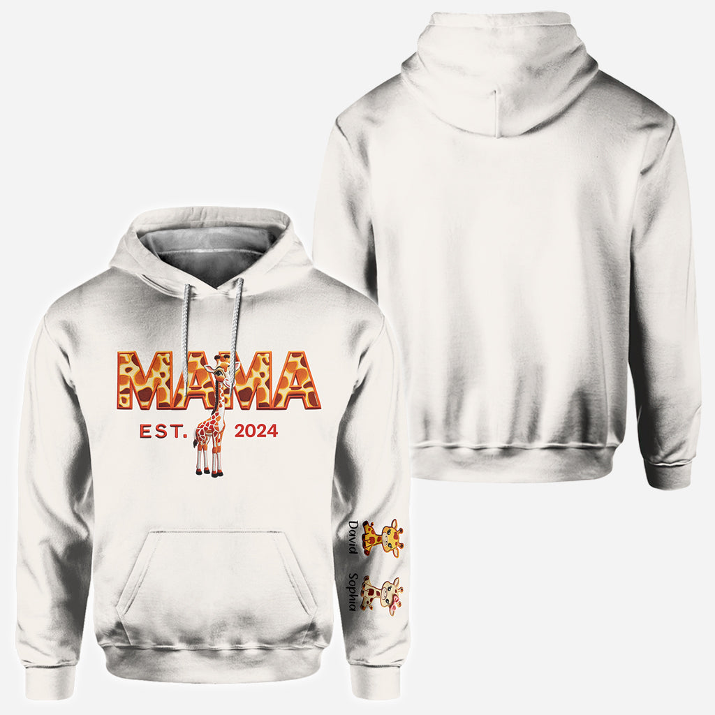 Mama Giraffe – Personalisiertes Mutter-Shirt