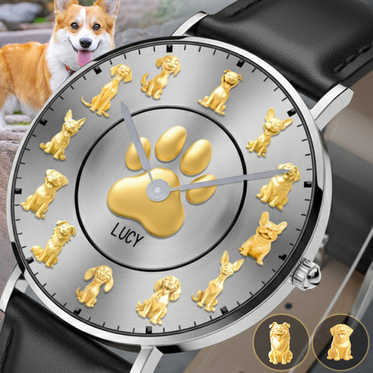 Ich liebe meine Hunde – personalisierte Hunde-Handuhr