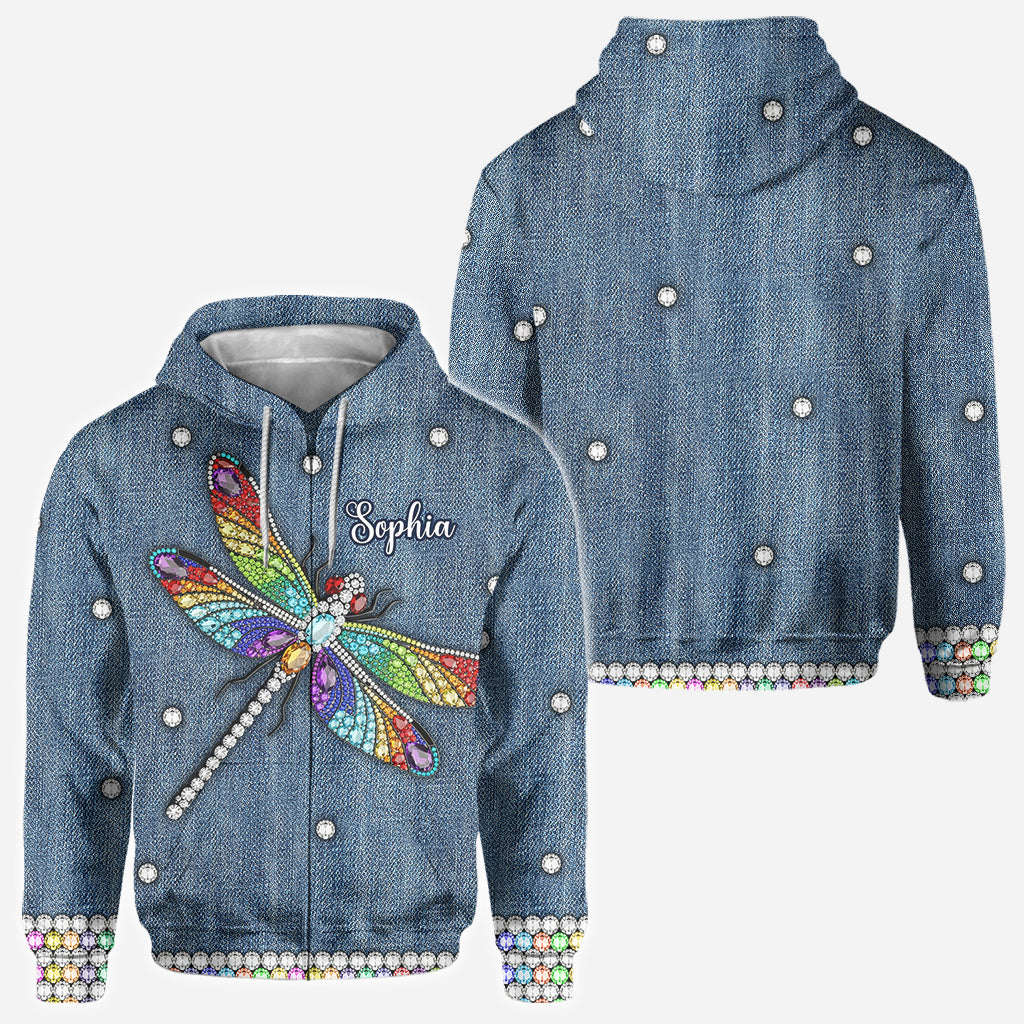 Beautiful Dragonfly - Personalized Dragonfly All Over Shirt