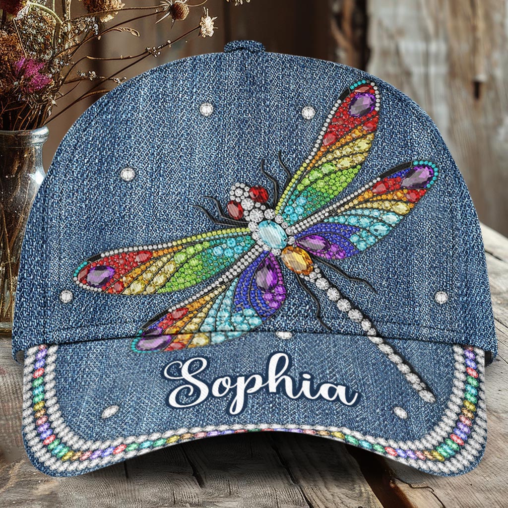 Beautiful Dragonfly - Personalized Dragonfly Classic Cap