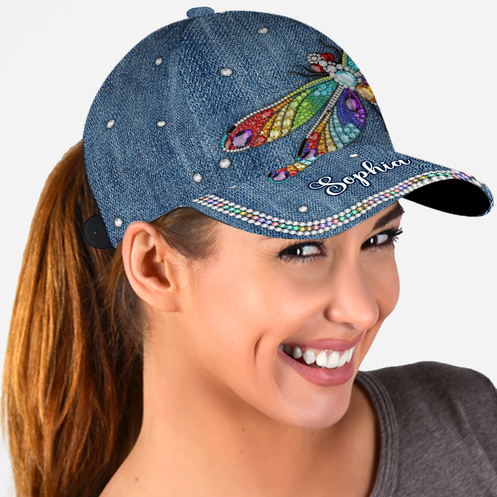 Beautiful Dragonfly - Personalized Dragonfly Classic Cap