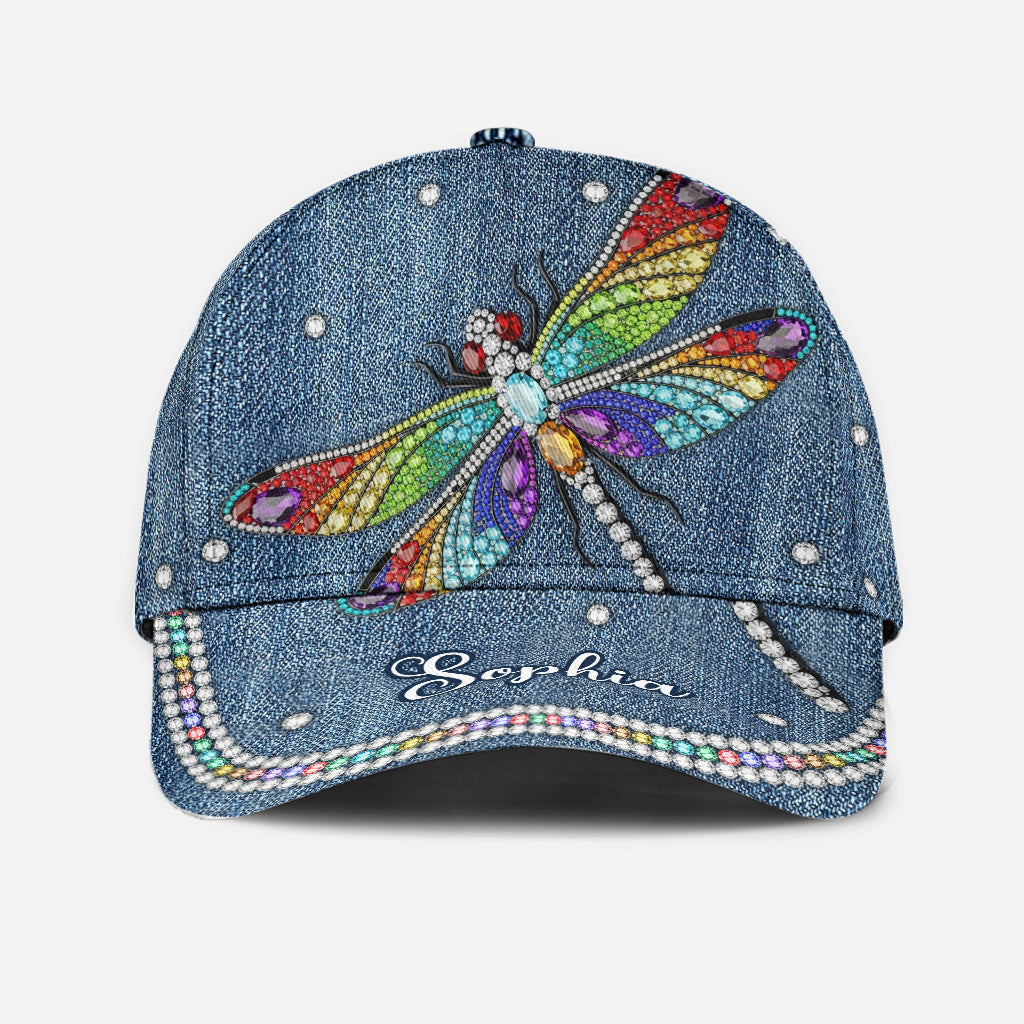 Beautiful Dragonfly - Personalized Dragonfly Classic Cap