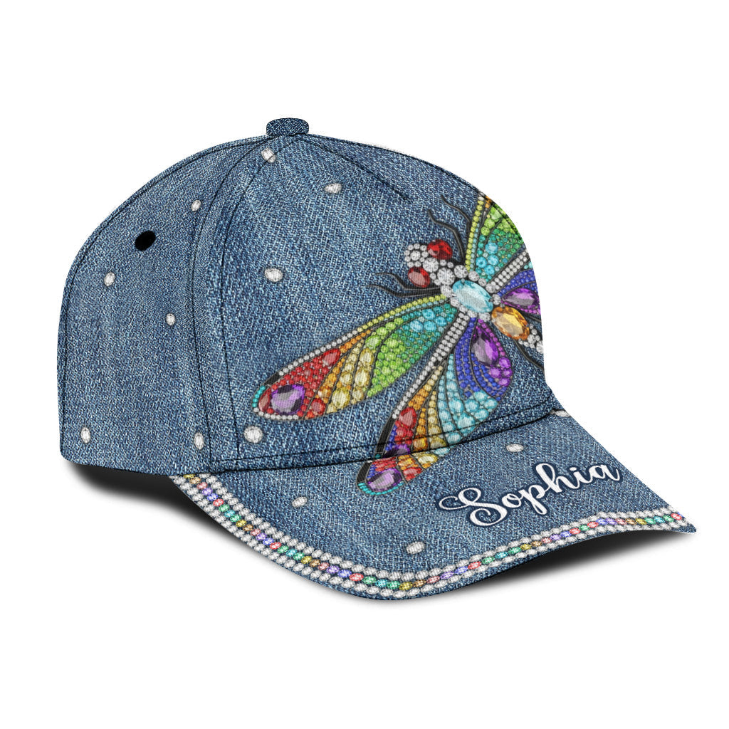 Beautiful Dragonfly - Personalized Dragonfly Classic Cap