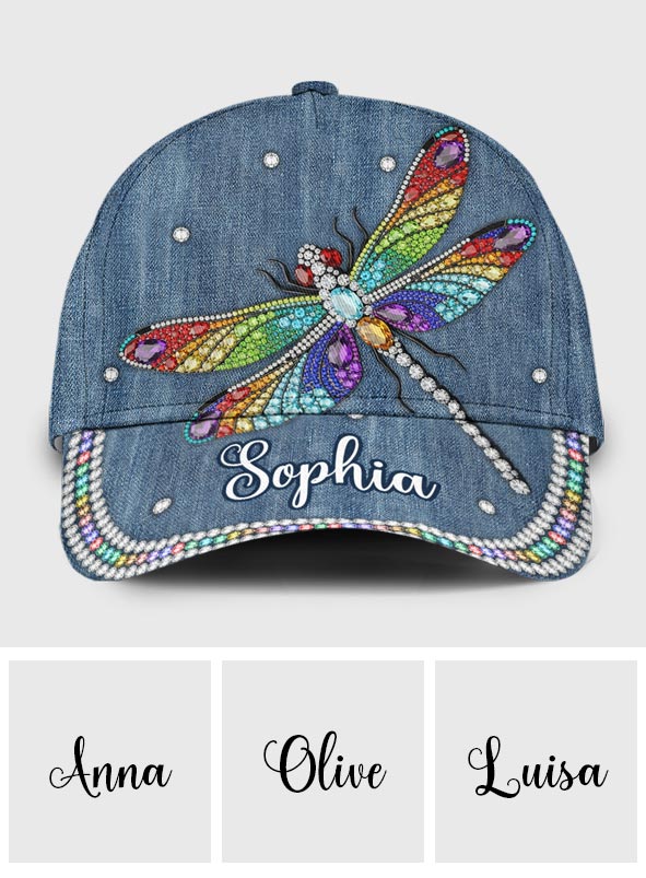 Beautiful Dragonfly - Personalized Dragonfly Classic Cap
