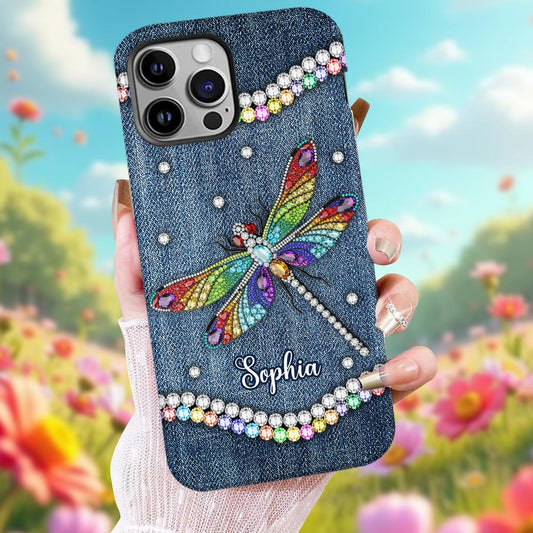 Beautiful Dragonfly - Personalized Dragonfly Full Print Phone Case