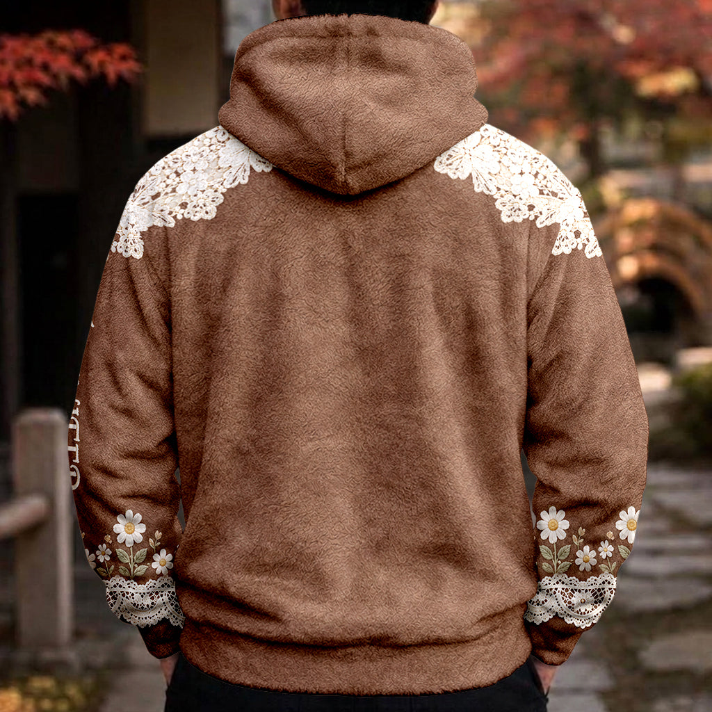Schöne Highland Cow - Personalisierter Highland Cow Fleece Hoodie