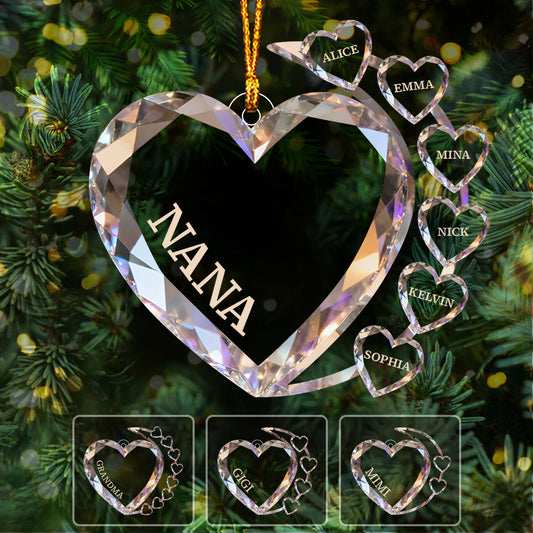 Funkelnde Herzen – Personalisierter transparenter Familienschmuck
