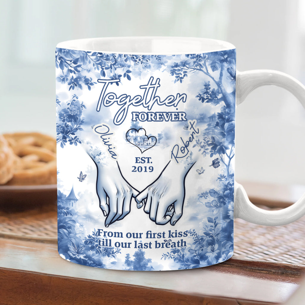 Für immer zusammen - Personalisierte Tasse für Paare