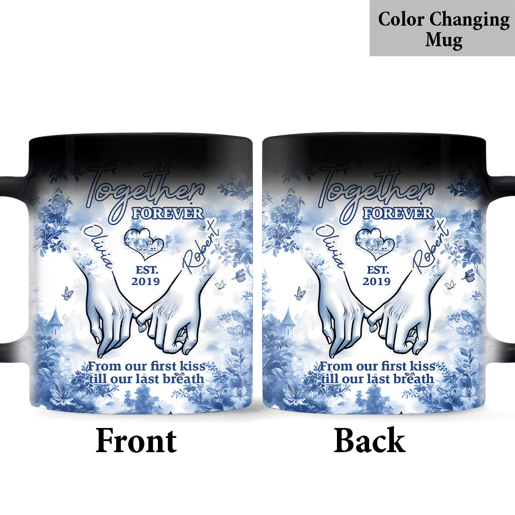 Für immer zusammen - Personalisierte Tasse für Paare