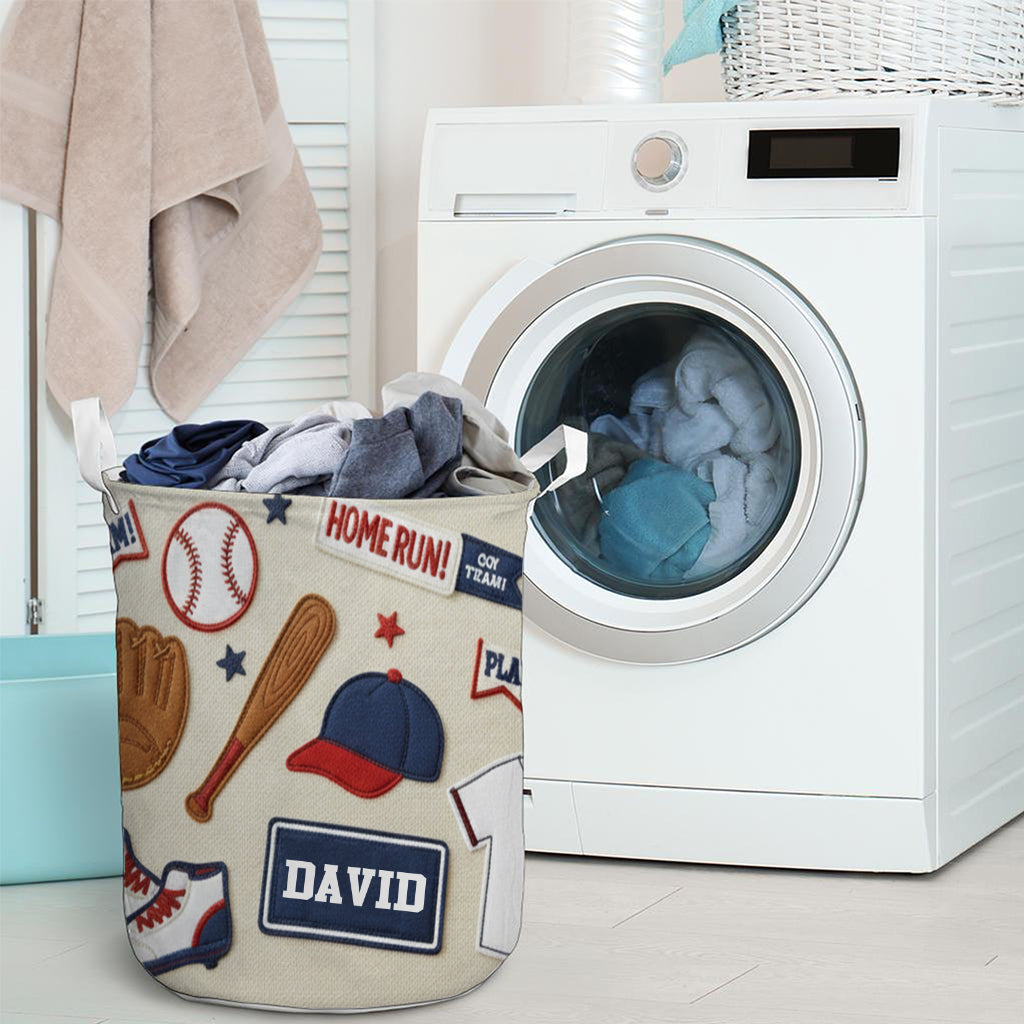 Baseball-Liebe – Personalisierter Baseball-Aufbewahrungskorb