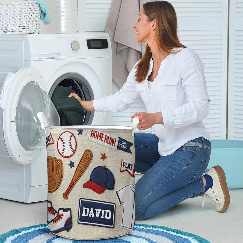 Baseball-Liebe – Personalisierter Baseball-Aufbewahrungskorb