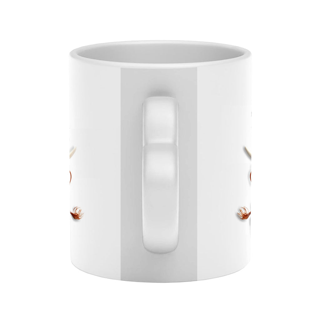 Love You Til The Cows Come Home - Personalized Couple Heart Handle Mug