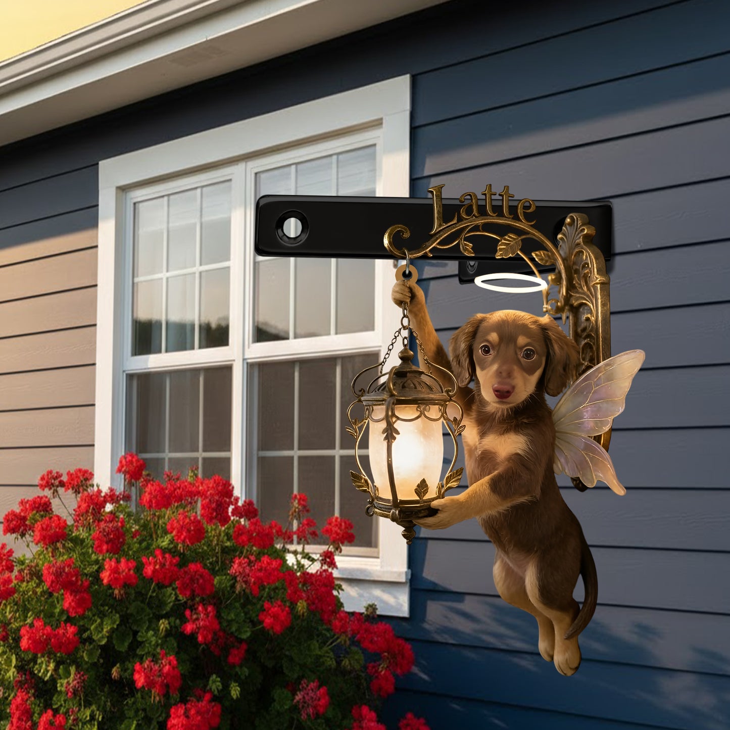 Hunde Erhellen Mein Leben - Personalisierte Hund Holz Wandmontageschild