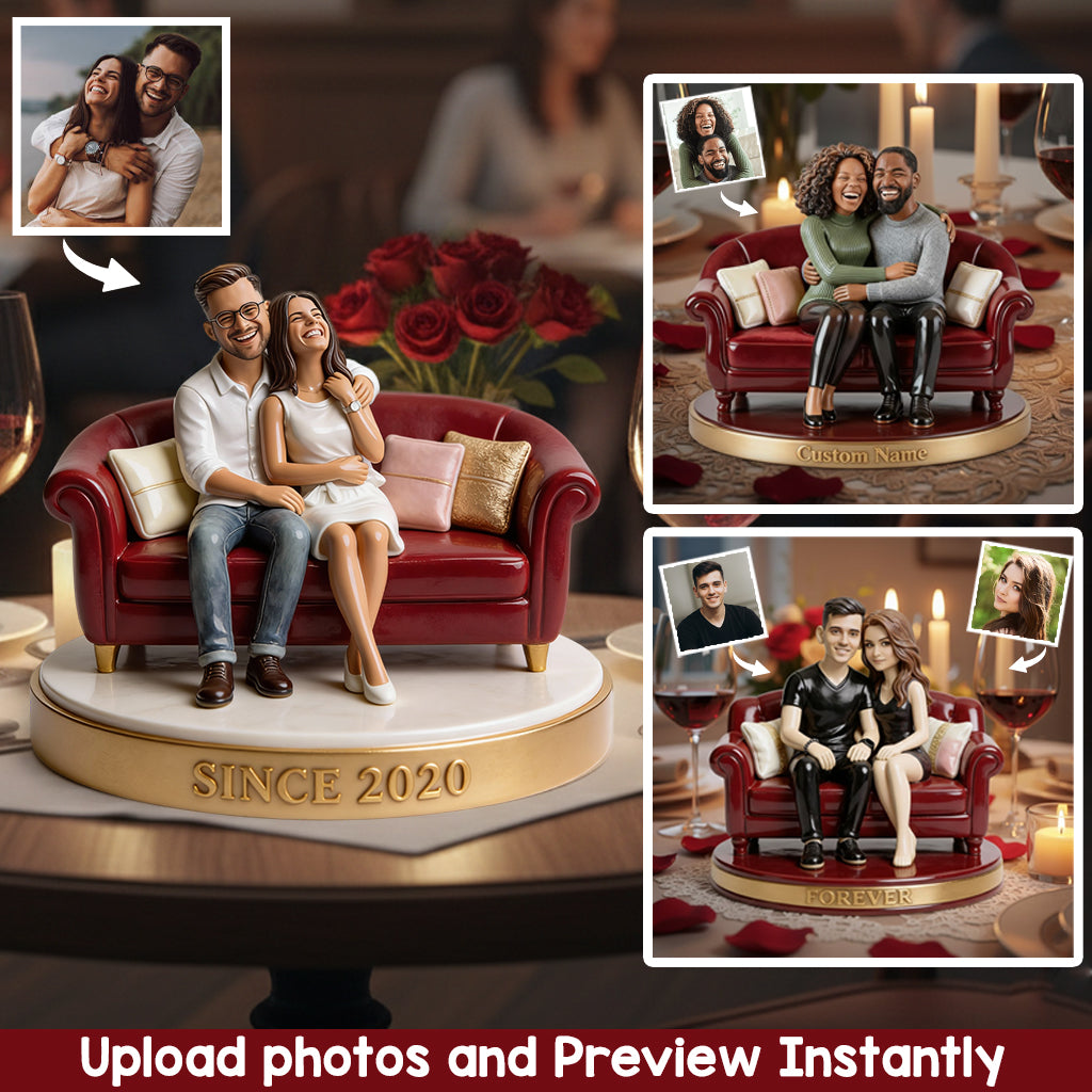 You And Me - Personalized Couple Custom Shaped Acrylic Plaque