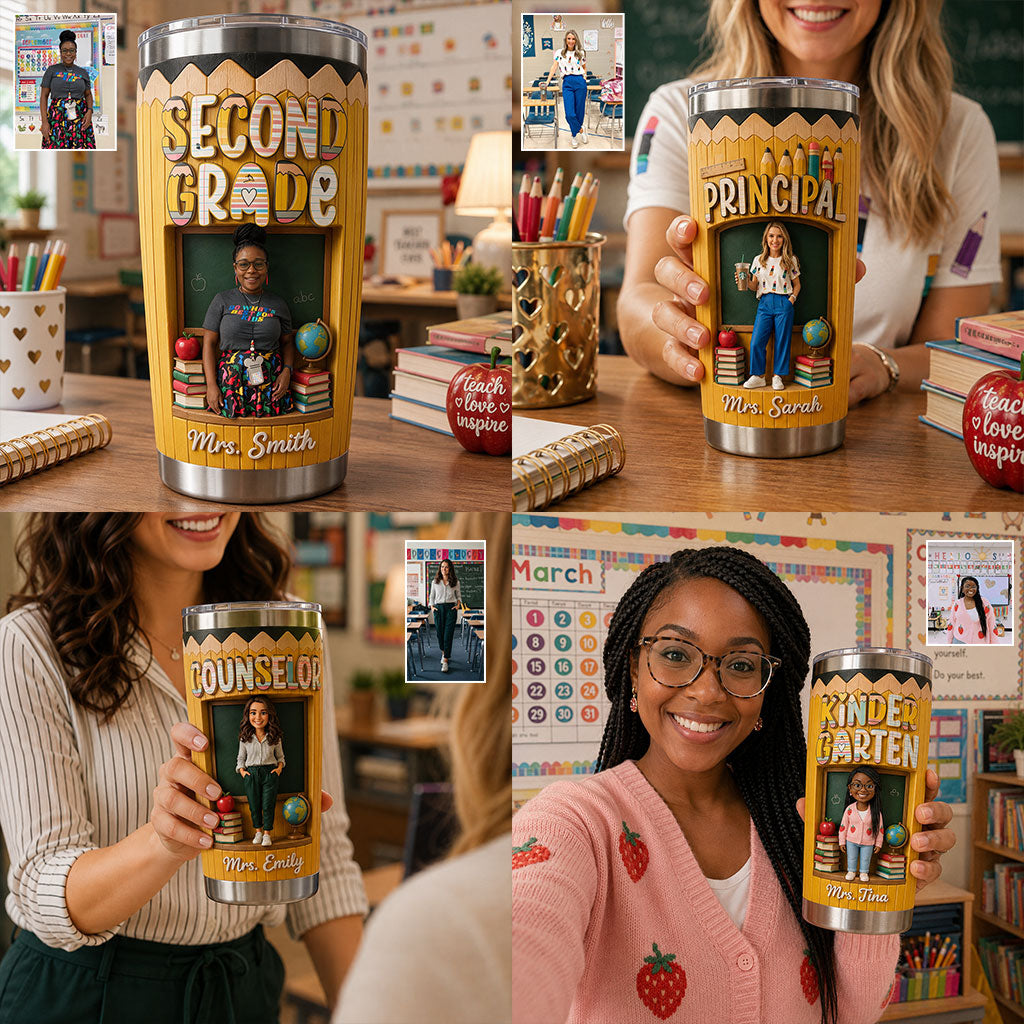 Any Grade Gift For Teacher - Personalized Teacher Tumbler