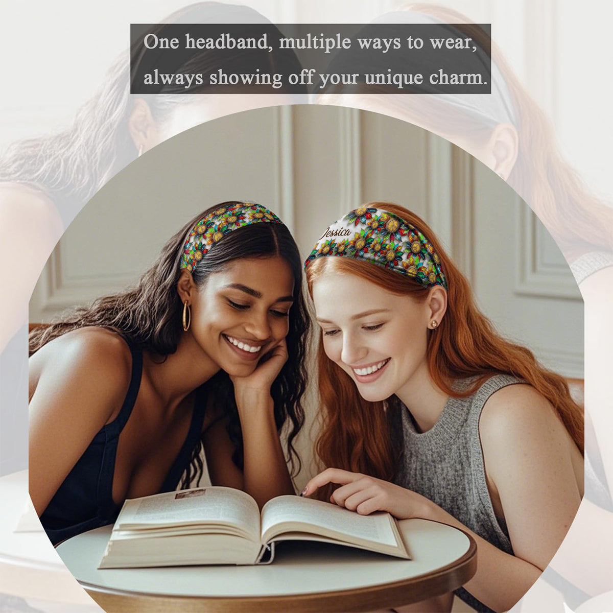 Hippie Soul – Personalisiertes Hippie-Stirnband/Turban für Damen und Herren