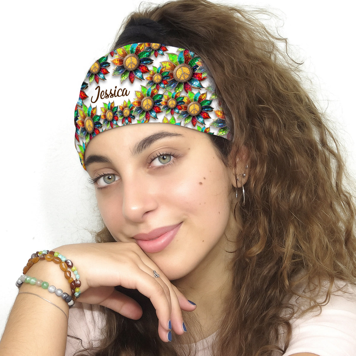 Hippie Soul – Personalisiertes Hippie-Stirnband/Turban für Damen und Herren