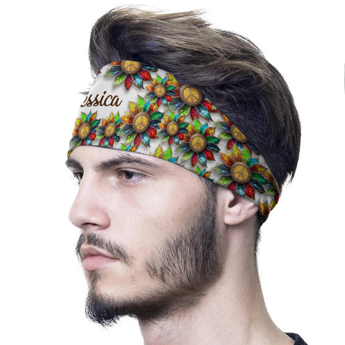 Hippie Soul – Personalisiertes Hippie-Stirnband/Turban für Damen und Herren