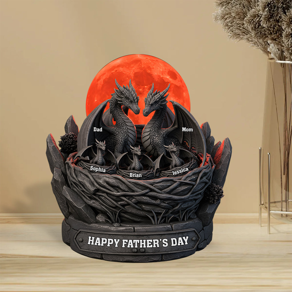 The Best Dad - Personalized Father Custom Shaped Acrylic Plaque