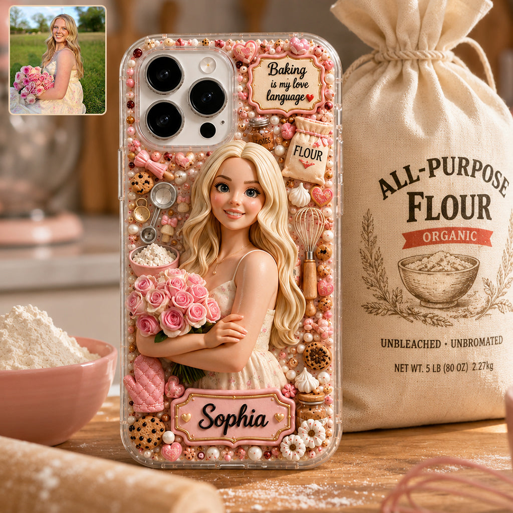 Baking Is My Love Language - Personalized Baking Full Print Phone Case