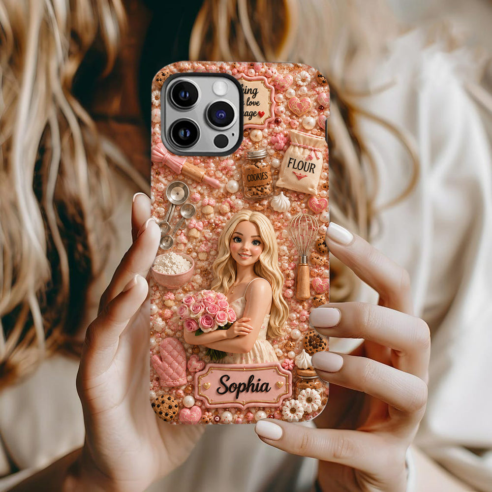 Baking Is My Love Language - Personalized Baking Full Print Phone Case