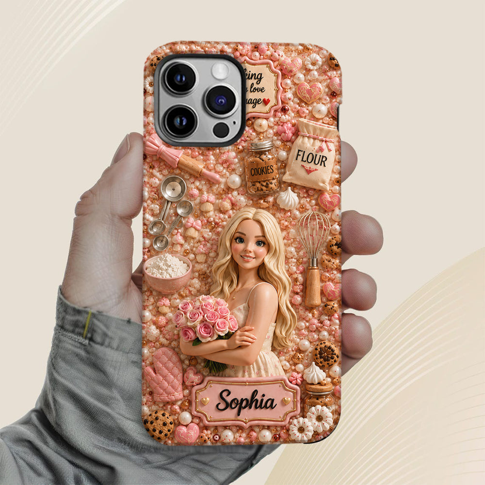 Baking Is My Love Language - Personalized Baking Full Print Phone Case