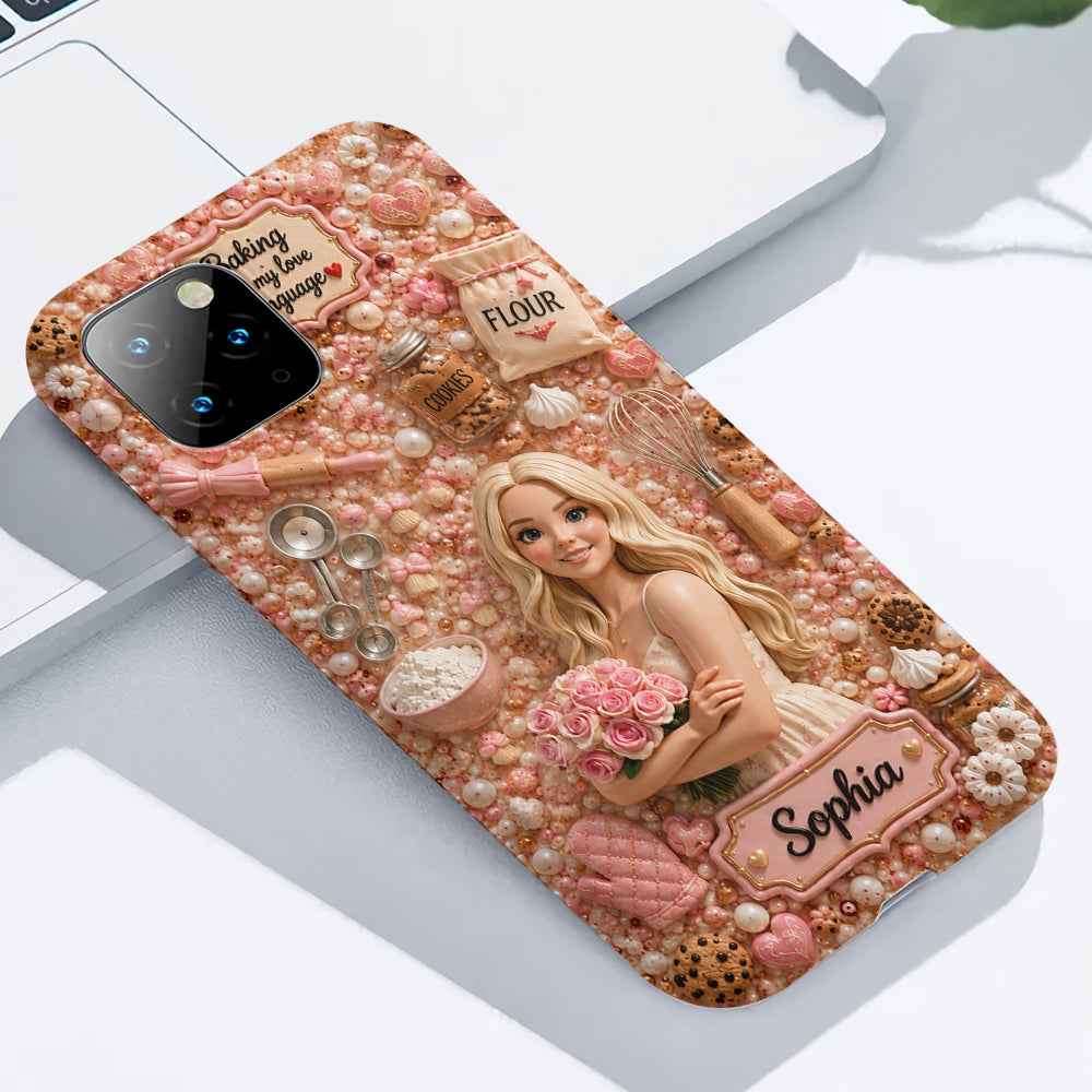 Baking Is My Love Language - Personalized Baking Full Print Phone Case