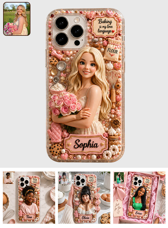 Baking Is My Love Language - Personalized Baking Full Print Phone Case