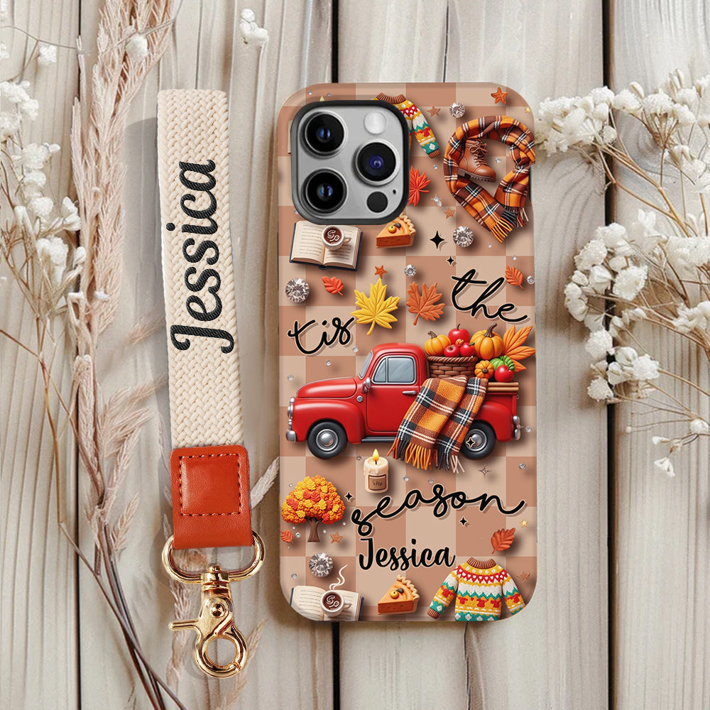 Die Jahreszeit ist da – Personalisierte Handyhülle mit Herbstmotiv