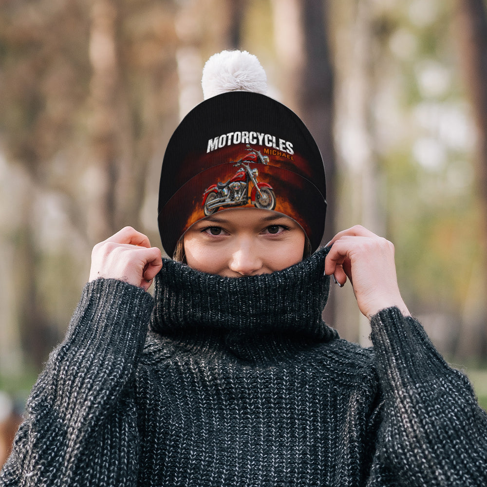 Motorcycles - Personalized Biker Beanie Hat