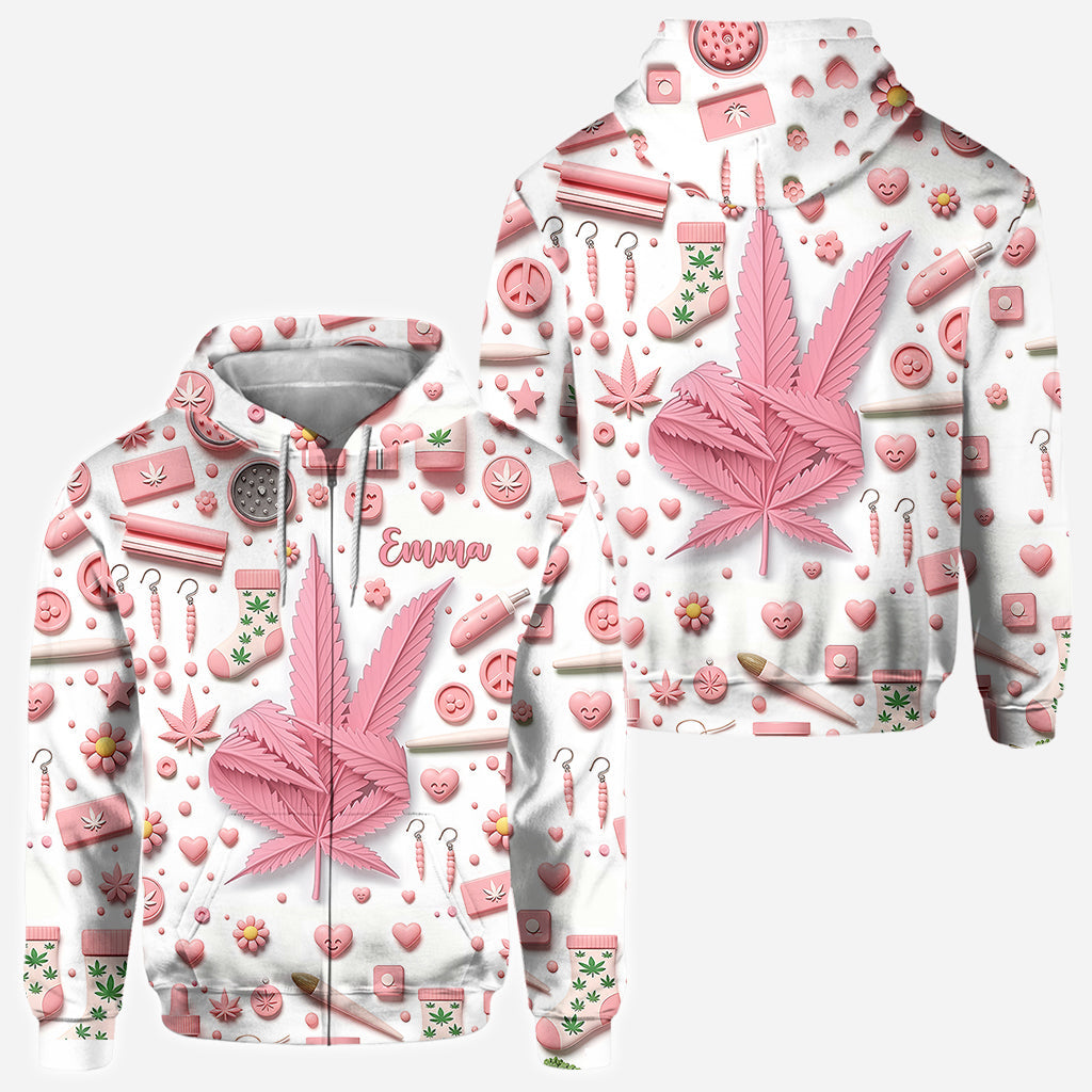 Irgendwo ist es 4:20 Uhr – personalisiertes „Weed All Over“-Shirt