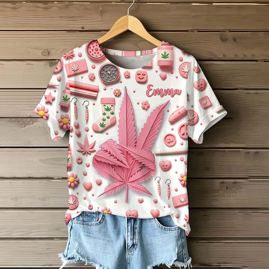 Irgendwo ist es 4:20 Uhr – personalisiertes „Weed All Over“-Shirt