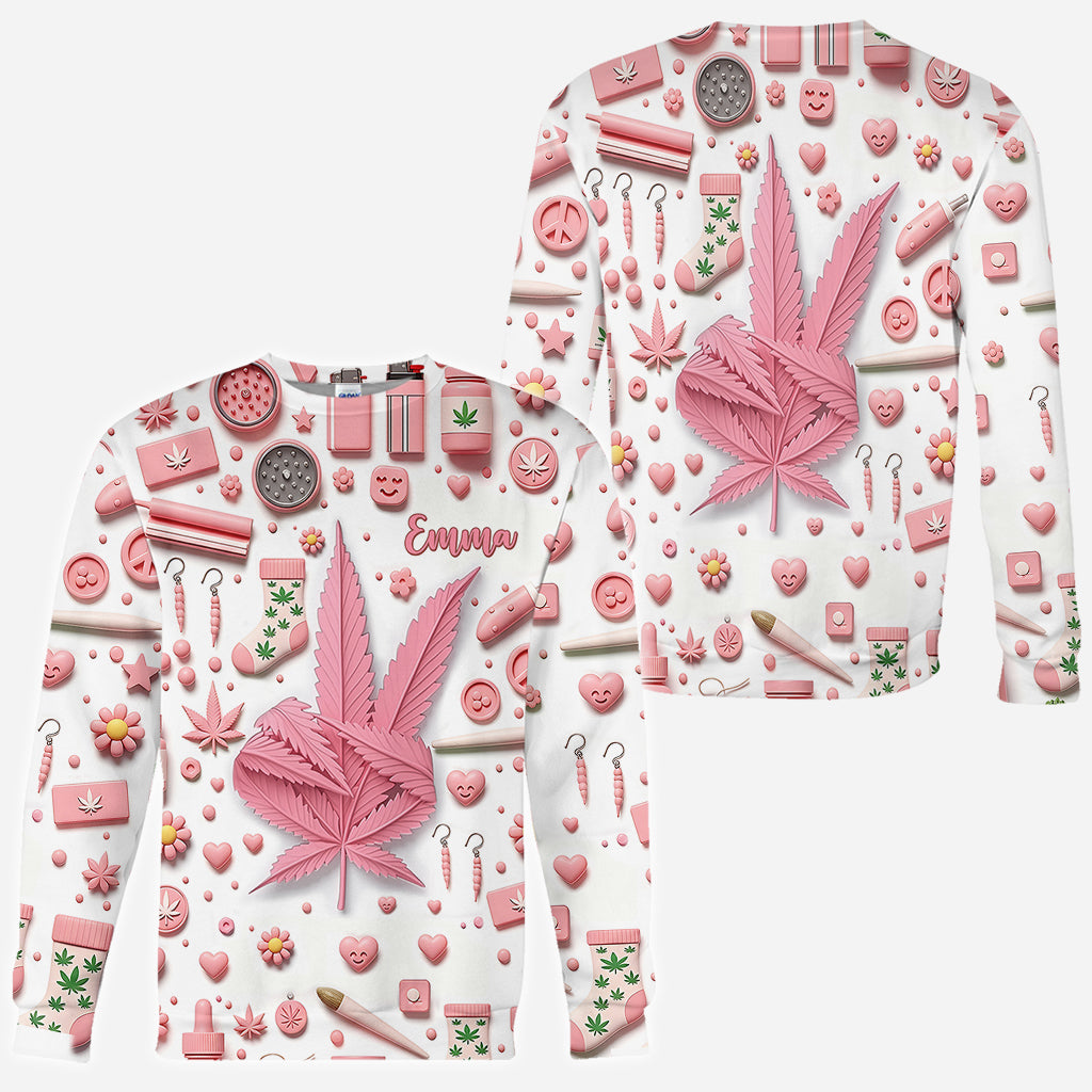 Irgendwo ist es 4:20 Uhr – personalisiertes „Weed All Over“-Shirt