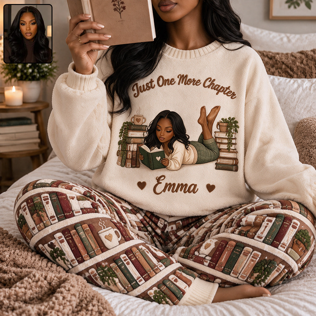 Nur ein Kapitel mehr - Personalisiertes Fleece Lounge Set