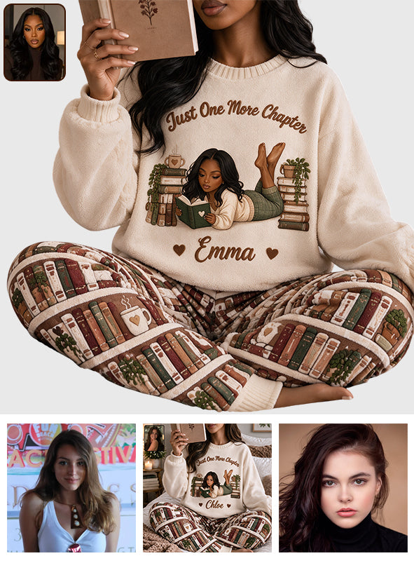 Nur ein Kapitel mehr - Personalisiertes Fleece Lounge Set