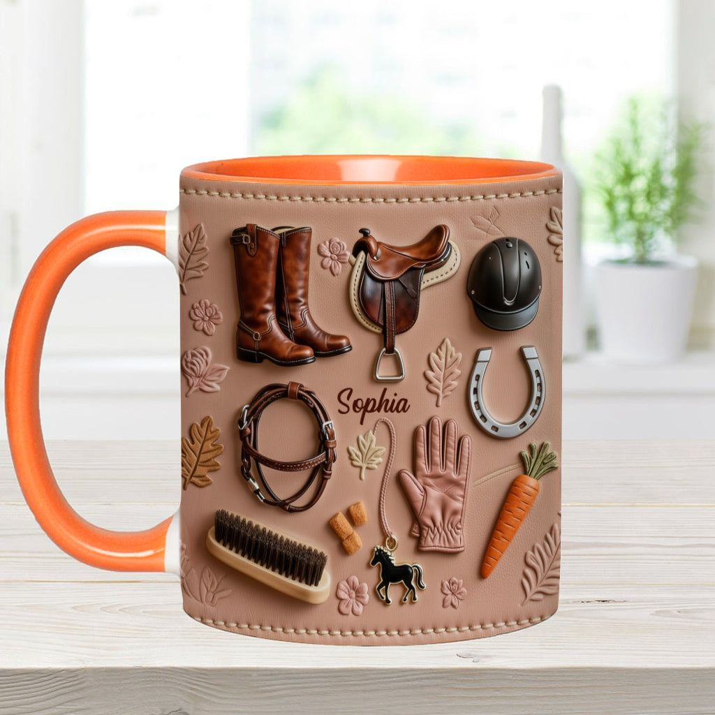 Love Horses - Personalized Horse Accent Mug