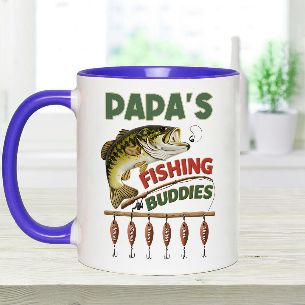 Papa Fishing Buddies - Personalisierte Angelbecher
