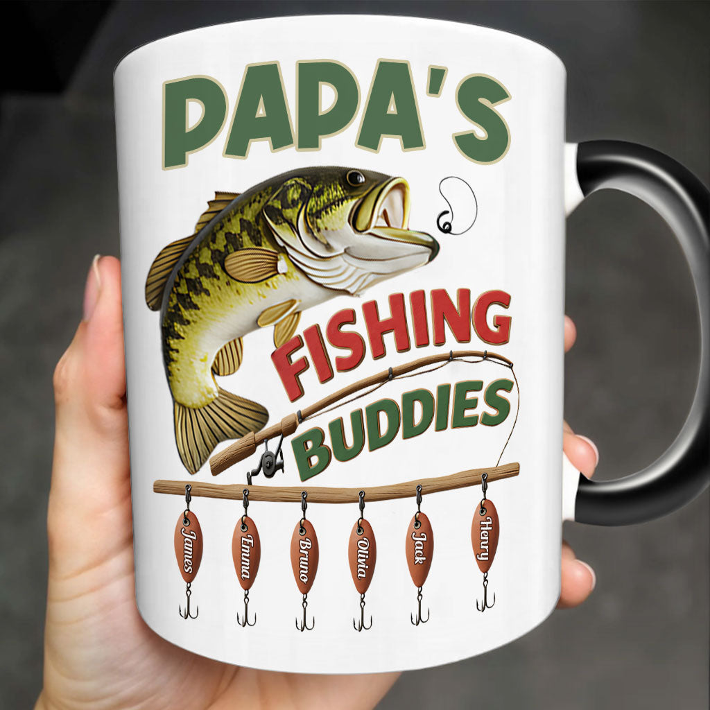Papa Fishing Buddies - Personalisierte Angelbecher
