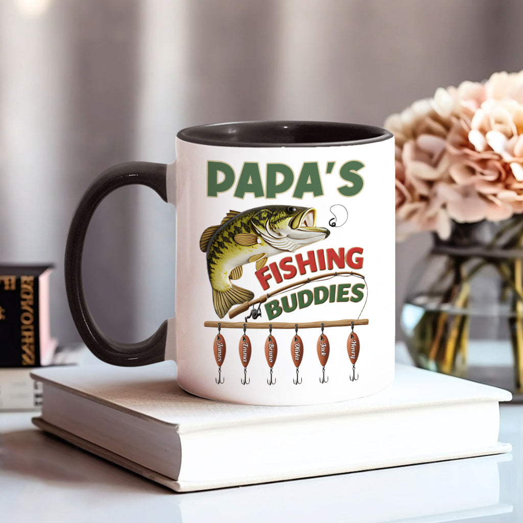 Papa Fishing Buddies - Personalisierte Angelbecher